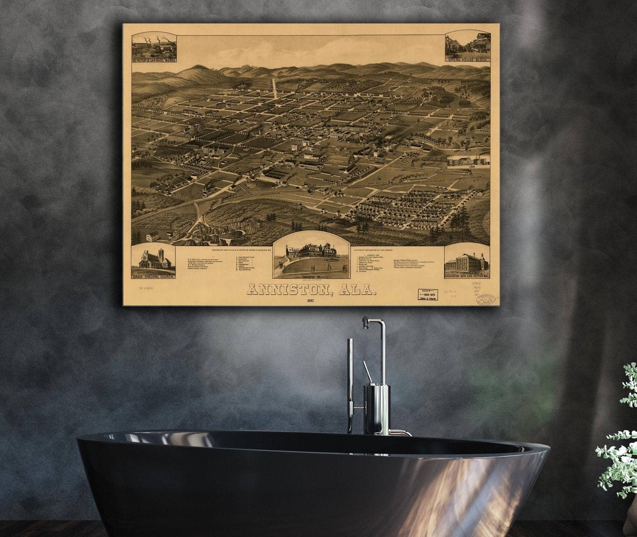 Anniston Ala 1887 State of Alabama
