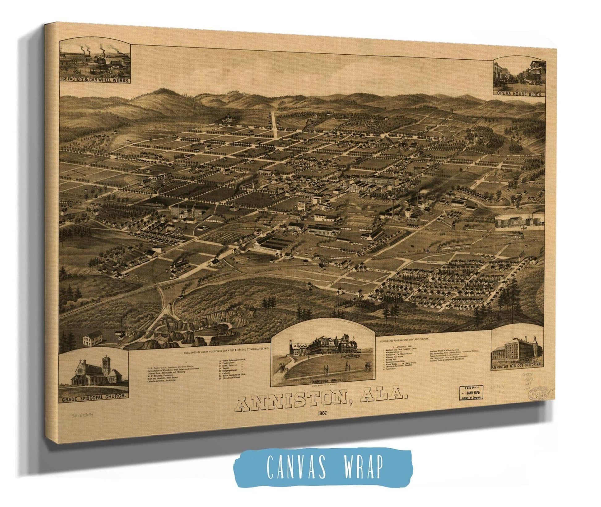 Anniston Ala 1887 State of Alabama