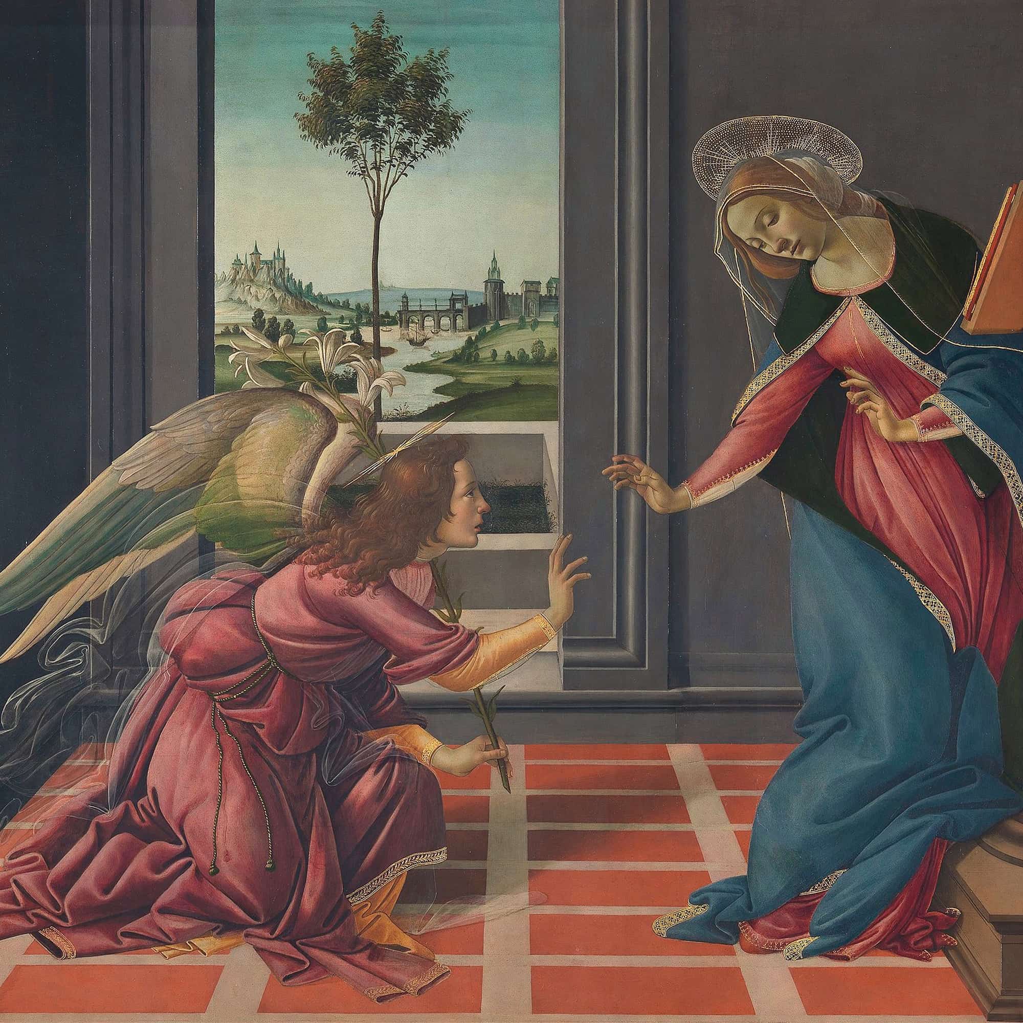 Annunciation by Sandro Botticelli