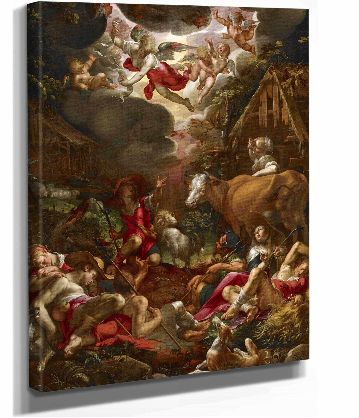 Annunciation To The Shepherds by Joachim Wtewael