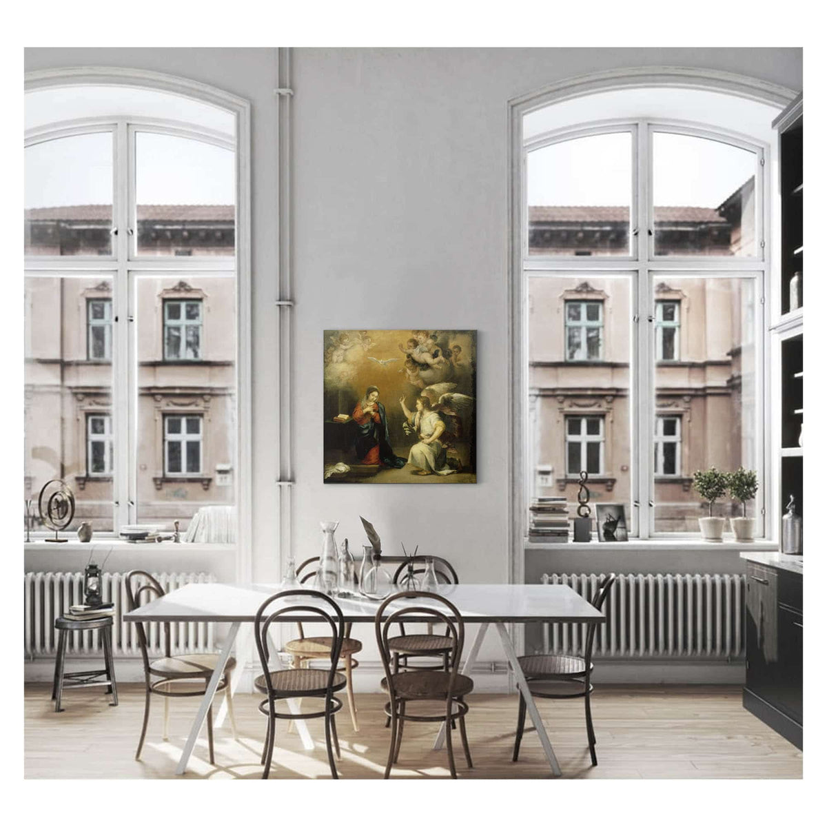 Annunciation To The Virgin  by Bartolome Esteban Murillo