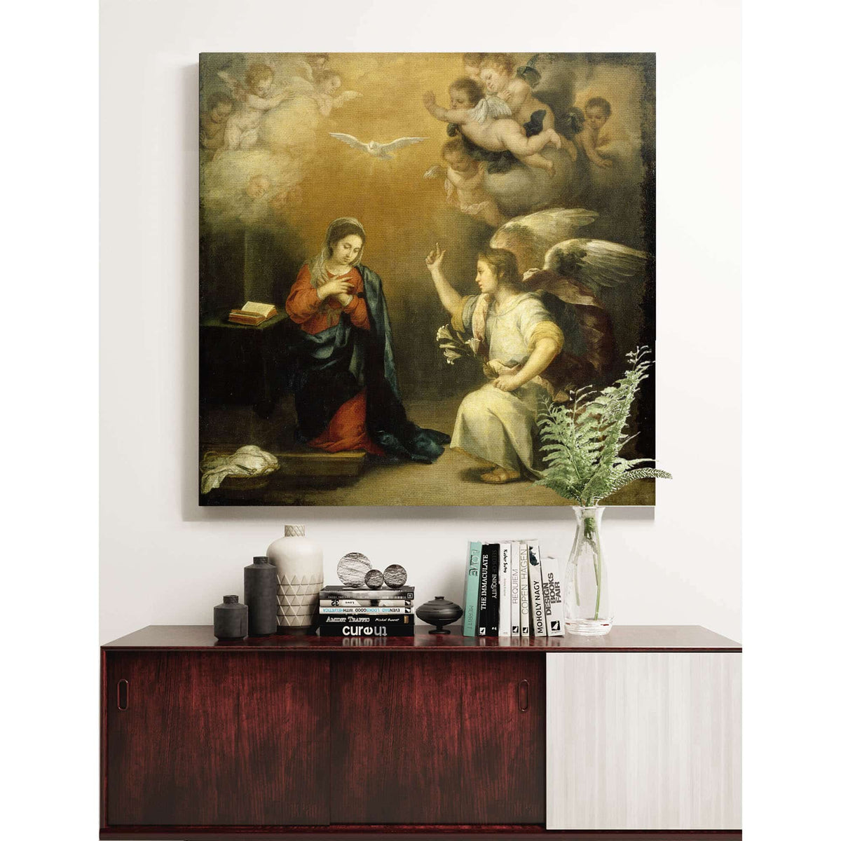 Annunciation To The Virgin  by Bartolome Esteban Murillo