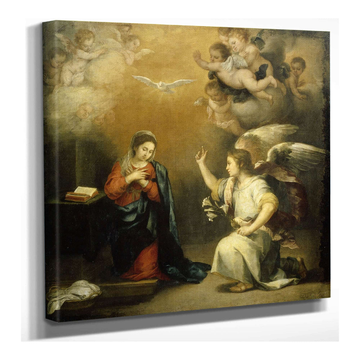 Annunciation To The Virgin  by Bartolome Esteban Murillo