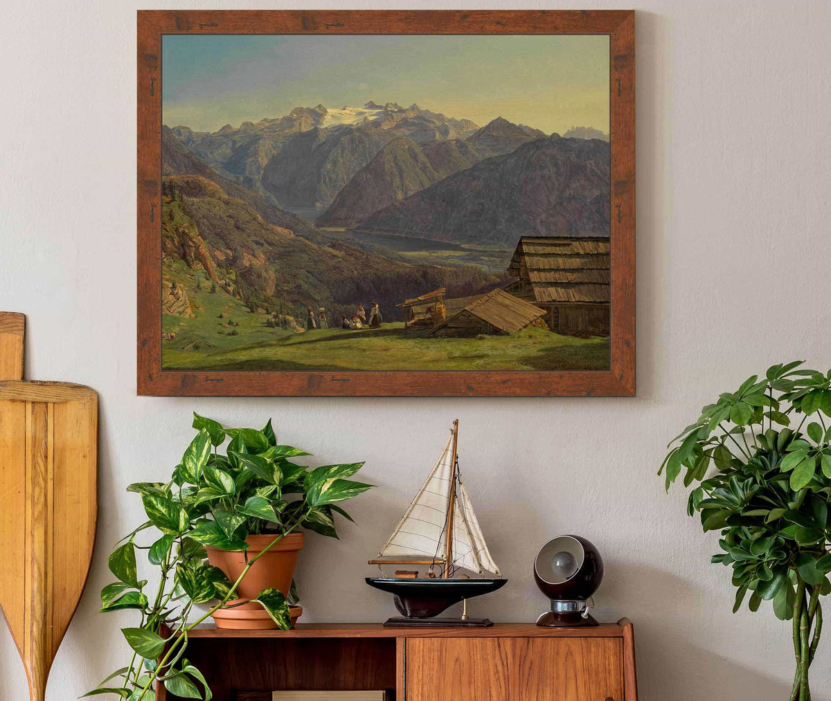 Ansicht Des Dachsteins Mit Dem Hallstattersee Ischl by Ferdinand Georg Waldmuller