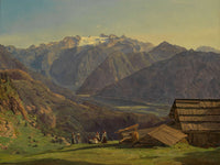 Ansicht Des Dachsteins Mit Dem Hallstattersee Ischl by Ferdinand Georg Waldmuller