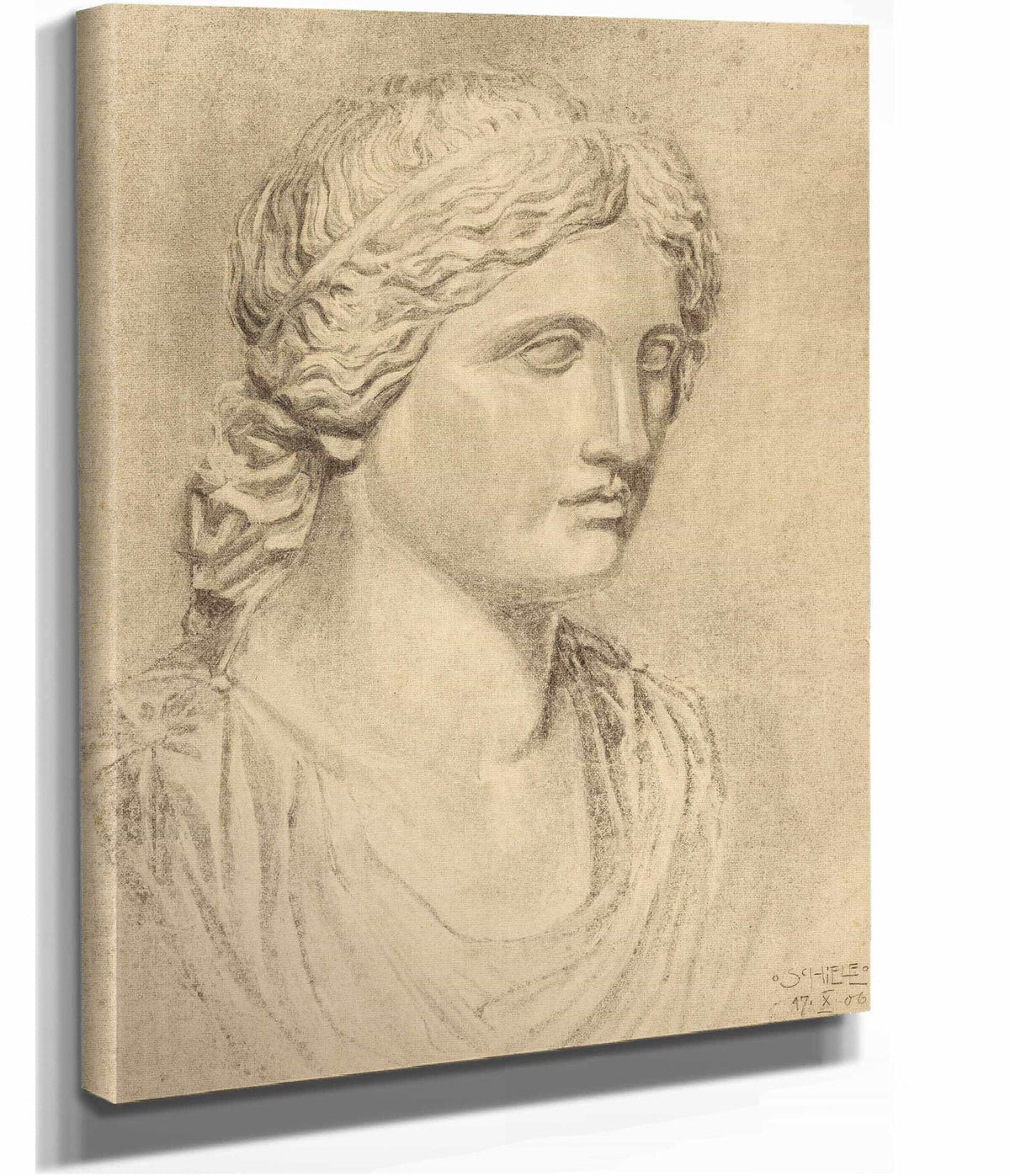 Antike Buste by Egon Schiele