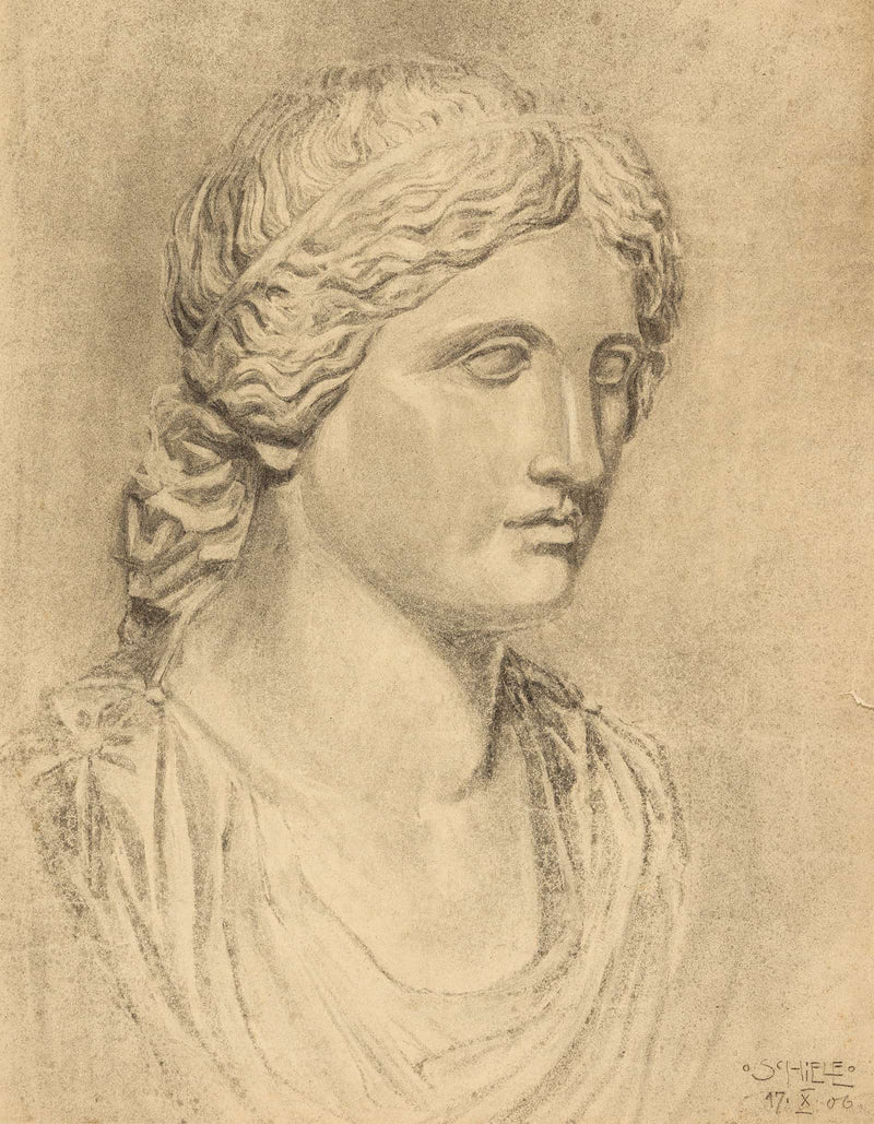 Antike Buste by Egon Schiele