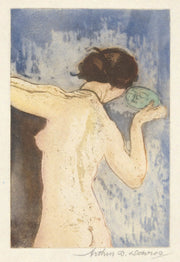 Antique Mirror   by Arthur Bowen Davies