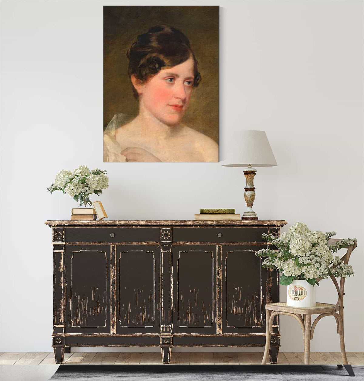 Antonie Amerling  Gattin Des Kunstlers by Friedrich Von Amerling