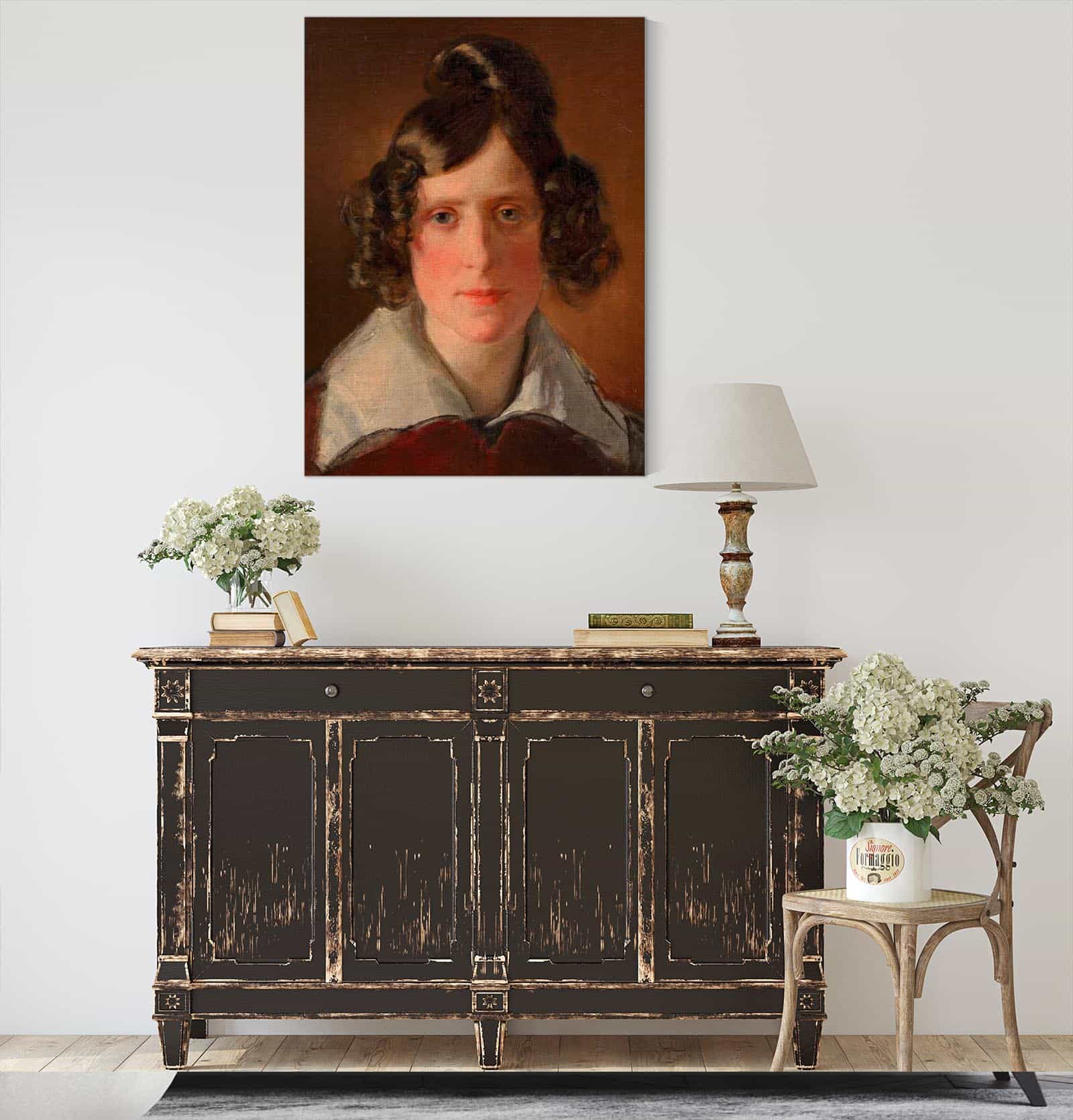 Antonie Amerling Geb Kaltenthaler  Frau Amerlings by Friedrich Von Amerling