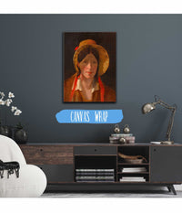 Antonie Amerling Mit Florentinerhut  Gattin Des Kunstlers by Friedrich Von Amerling