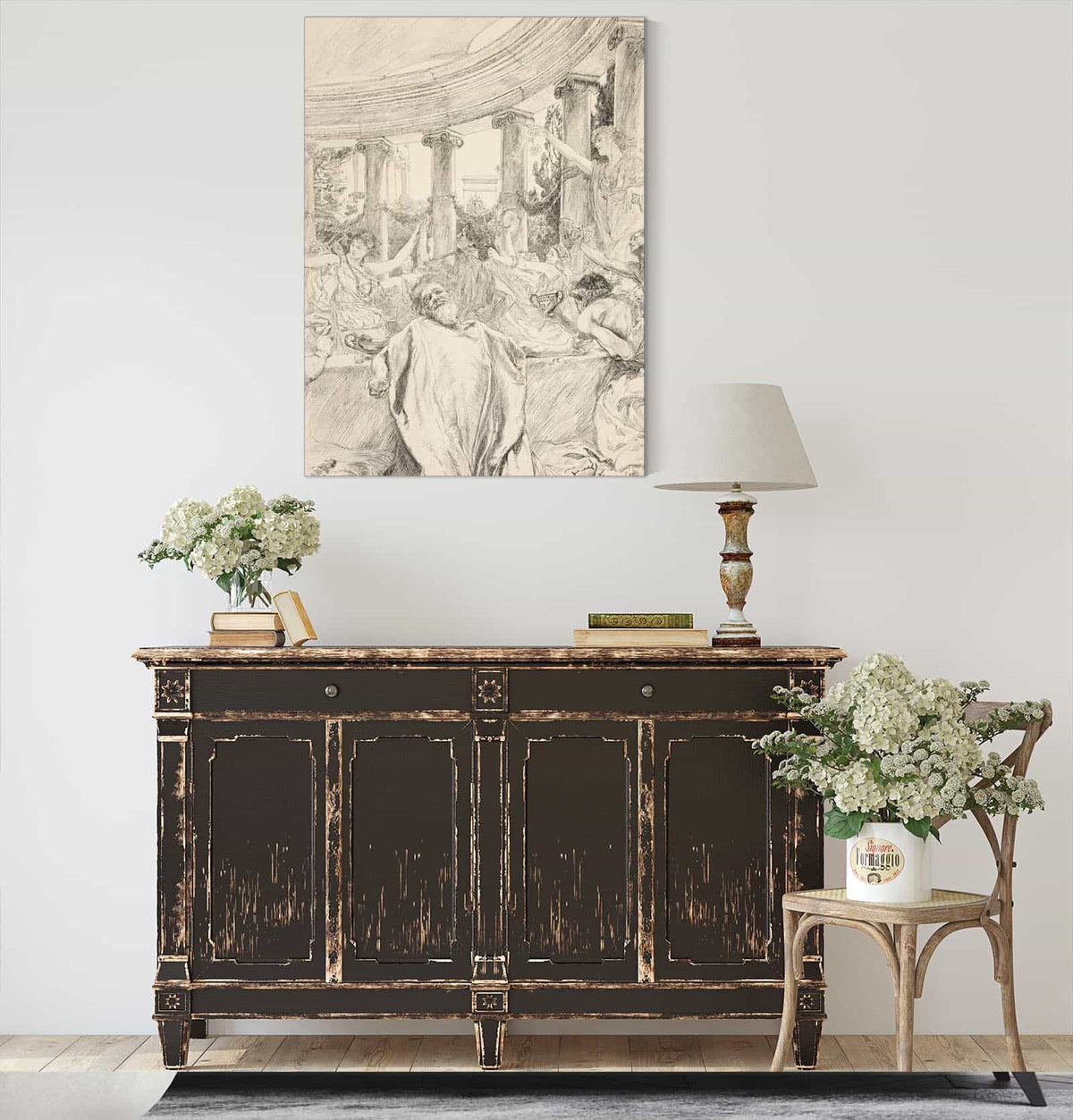 Apemantus Hoy Day What A Sweep Of Vanity by Edwin Austin Abbey