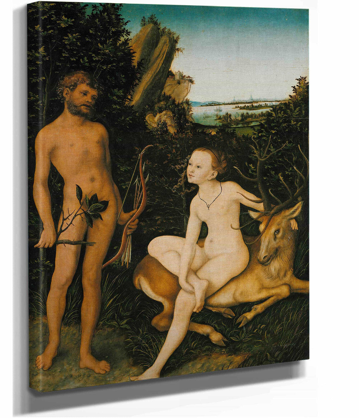 Apollo And Diana by Lucas Cranach The Elder