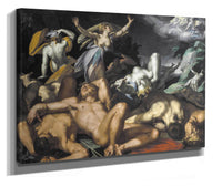 Apollo And Diana Punishing Niobe By Killing Her Children by Abraham Bloemaert