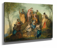 Apollo And The Nine Muses On Mount Parnassus by Pierre Paul Prudhon