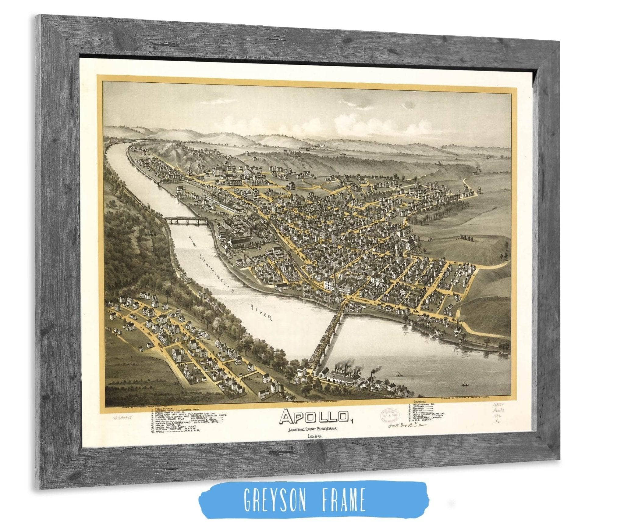 Apollo Armstrong County Pennsylvania 1896 State of Pennsylvania
