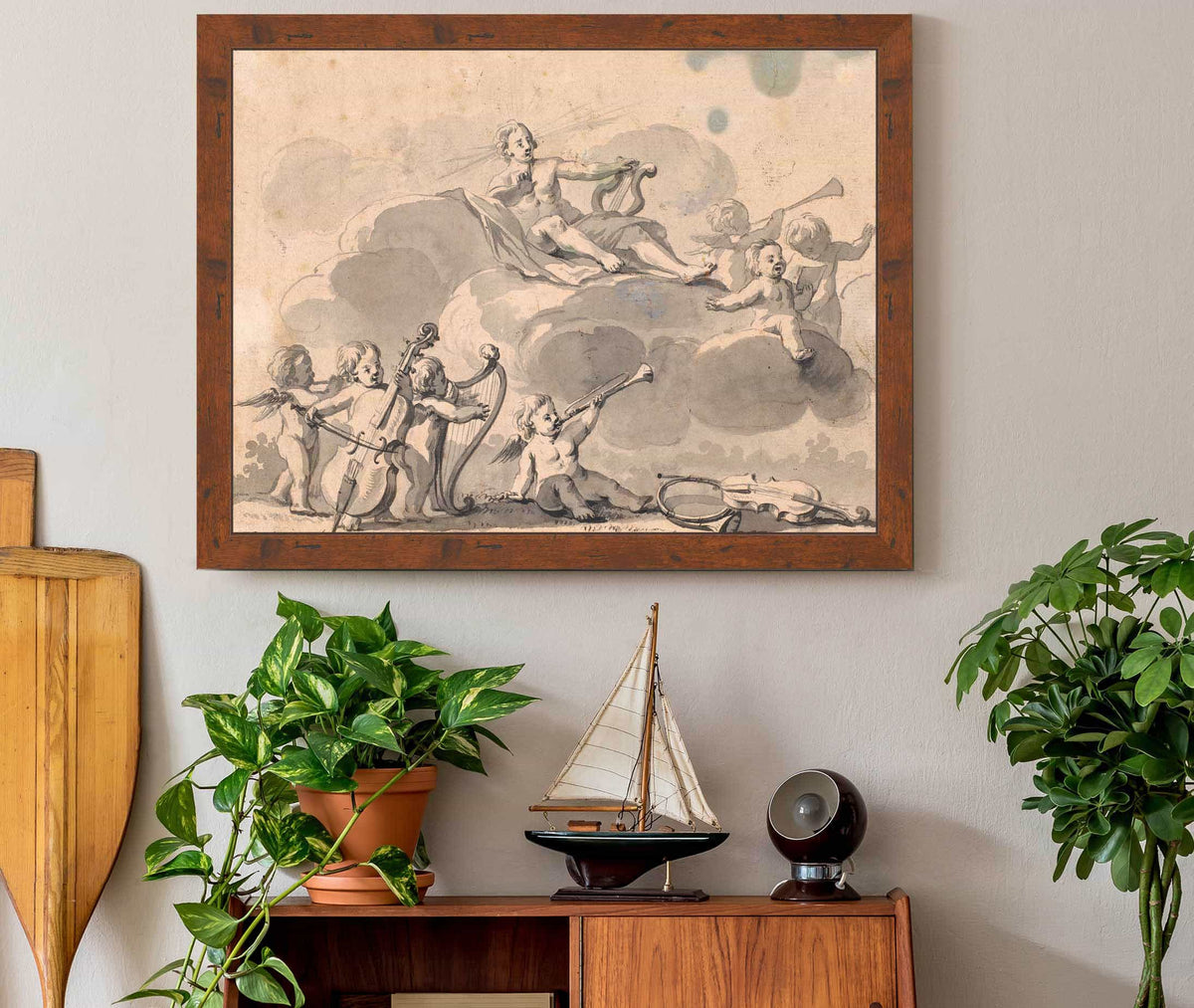 Apollon Og Musicerende Genier by Jens Juel