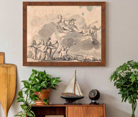 Apollon Og Musicerende Genier by Jens Juel