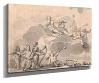 Apollon Og Musicerende Genier by Jens Juel