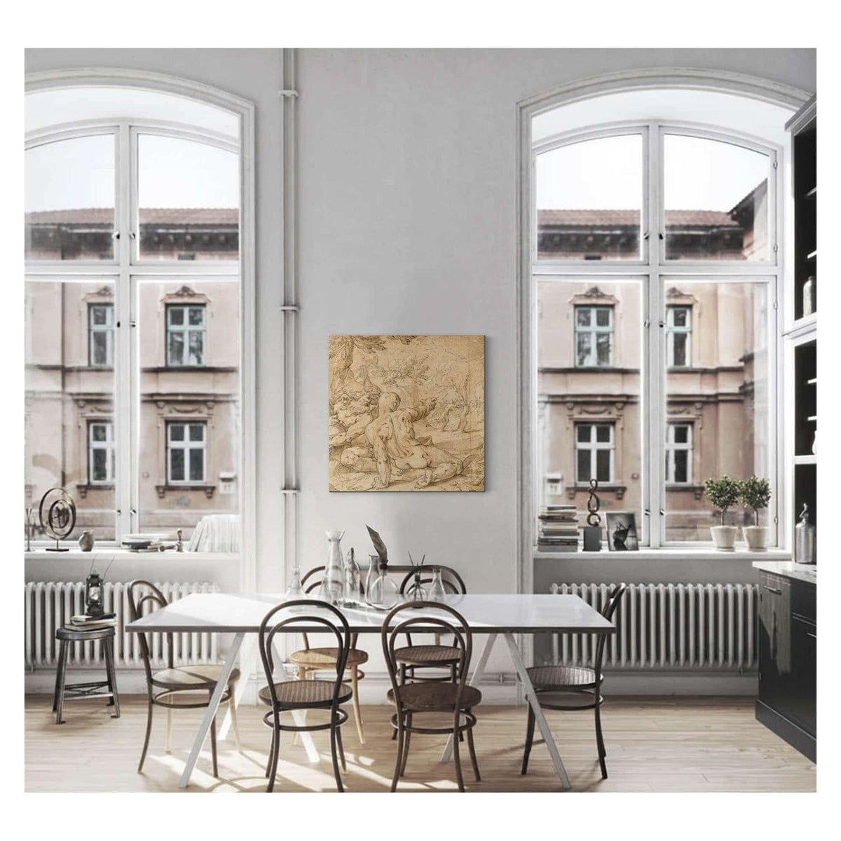 Apollon Poursuivant Daphne by Abraham Bloemaert