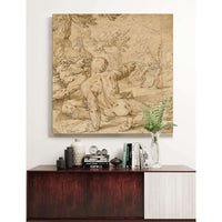 Apollon Poursuivant Daphne by Abraham Bloemaert