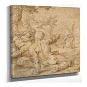 Apollon Poursuivant Daphne by Abraham Bloemaert