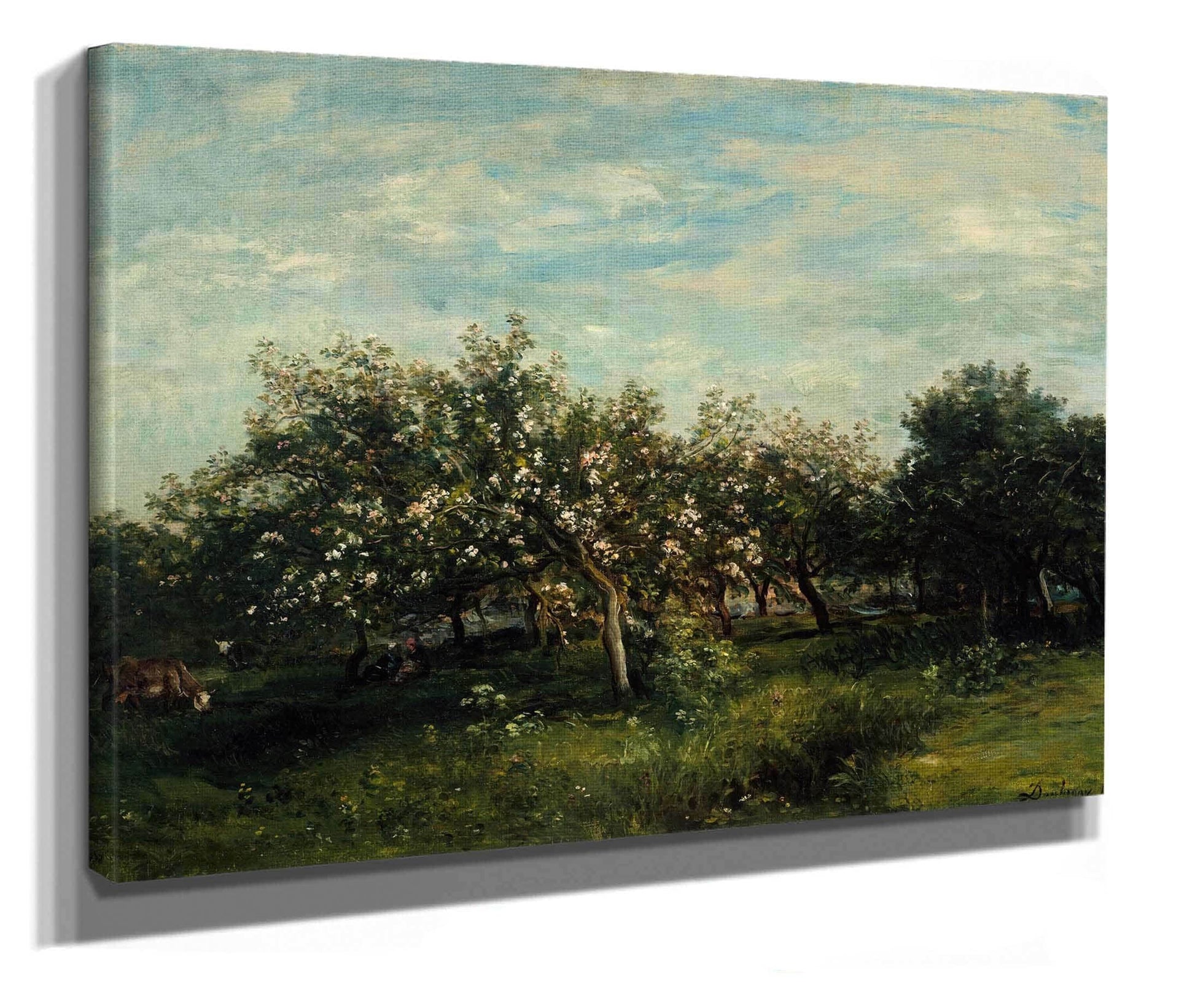 Apple Blossoms by Charles Francois Daubigny