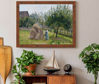 Apple Trees In Eragny Sunny Morning by Camille Pissarro