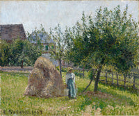 Apple Trees In Eragny Sunny Morning by Camille Pissarro