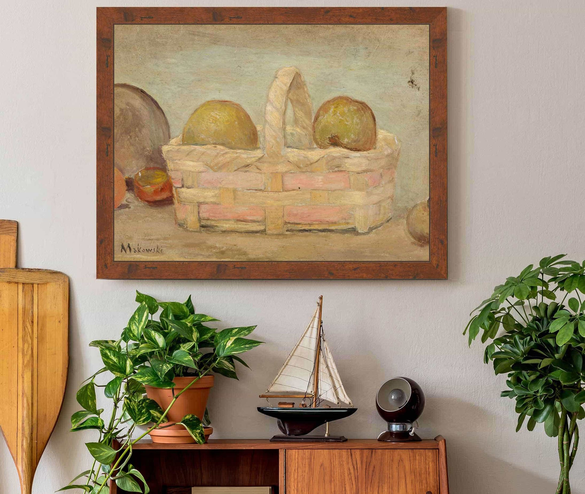 Apples In A Basket by Tadeusz Makowski