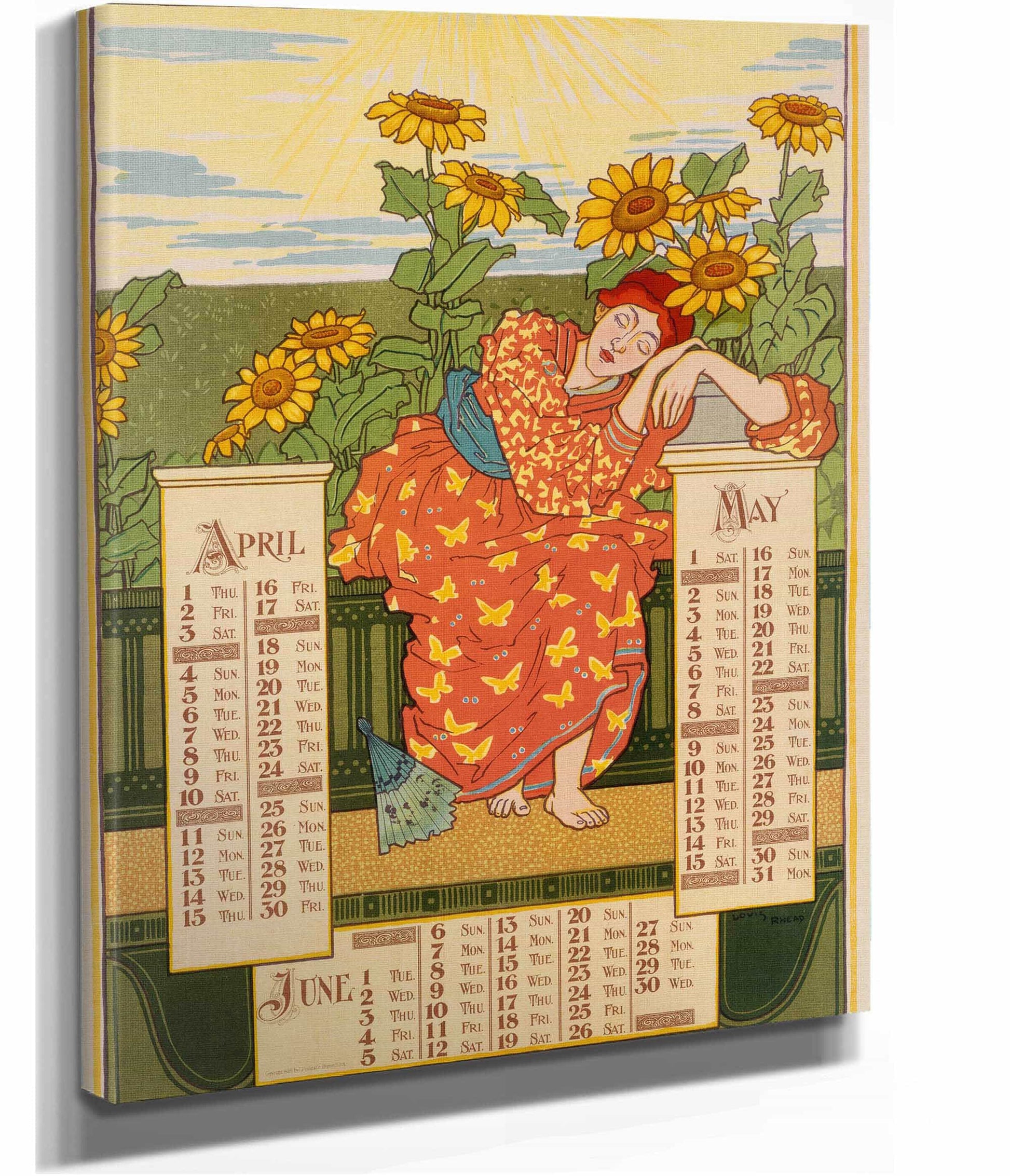 April May June by Louis Rhead