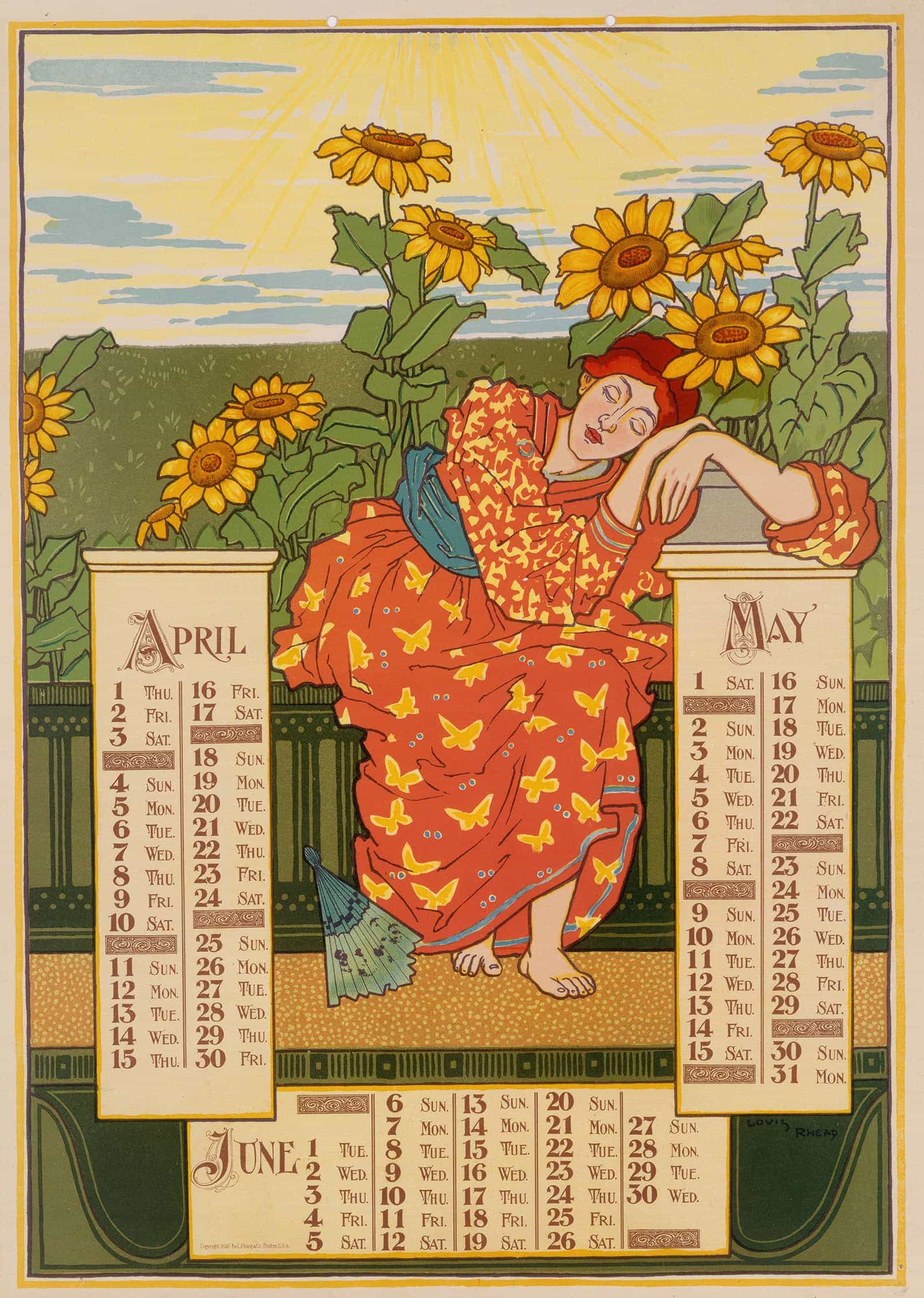 April May June by Louis Rhead