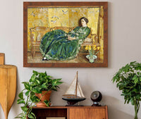 April The Green Gown by Childe Hassam