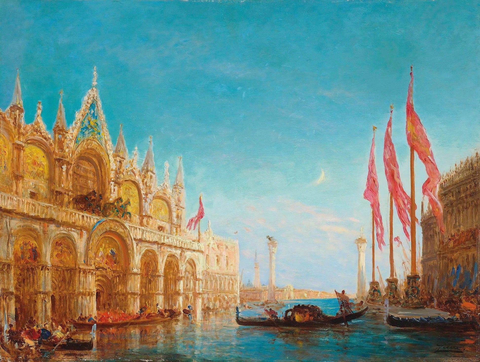 Aqua Alta by Felix Ziem
