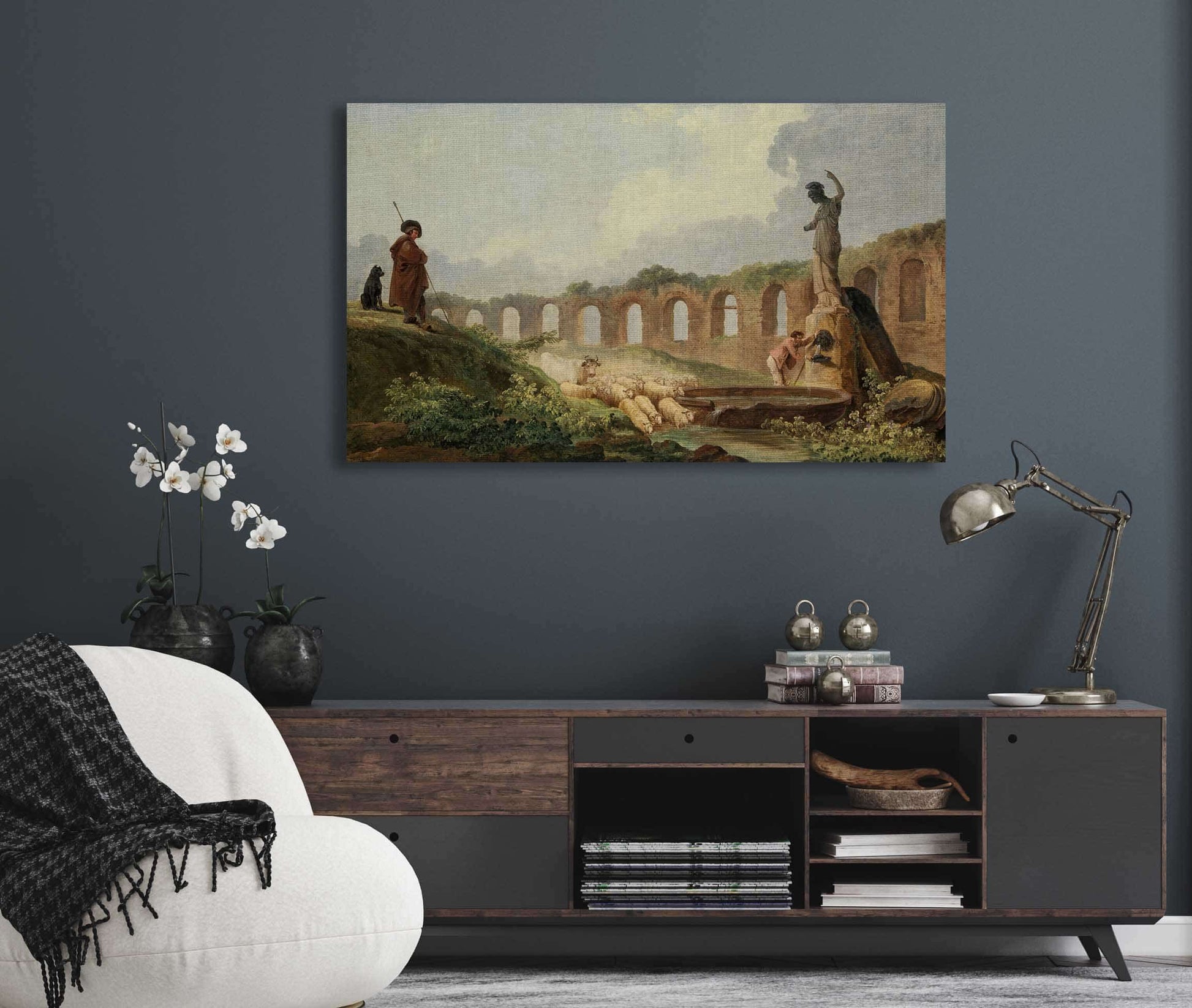 Aqueduct In Ruins by Hubert Robert