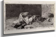 Arab Watching Over The Body Of A Friend by Mariano Fortuny Marsal