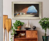 Arabs In A Cave By The Sea by Mariano Fortuny Marsal