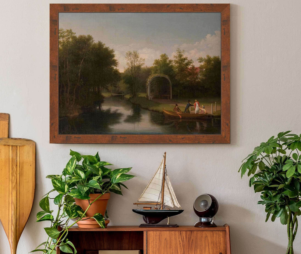 Arbour In The Park Of Sanderumgard Manor by Christoffer Wilhelm Eckersberg