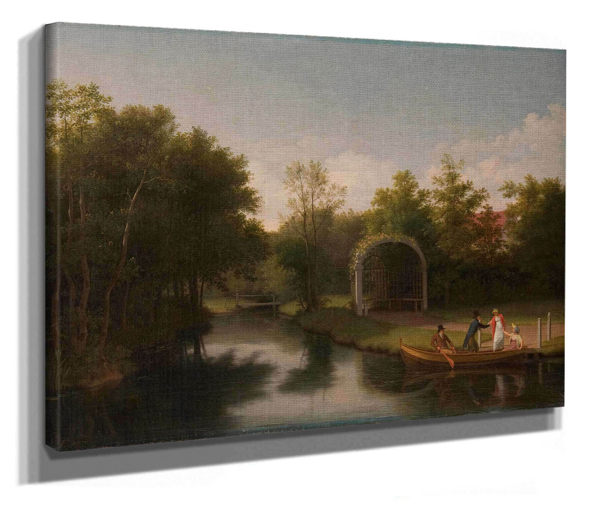 Arbour In The Park Of Sanderumgard Manor by Christoffer Wilhelm Eckersberg