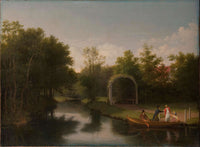 Arbour In The Park Of Sanderumgard Manor by Christoffer Wilhelm Eckersberg