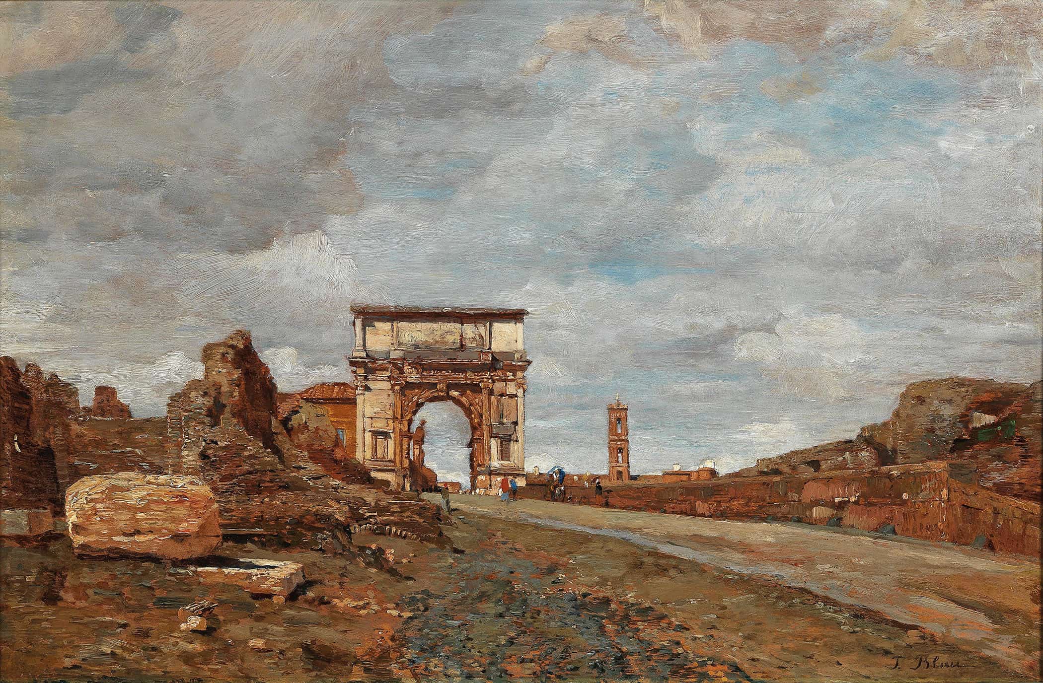 Arch Of Titus Vespasian by Tina Blau