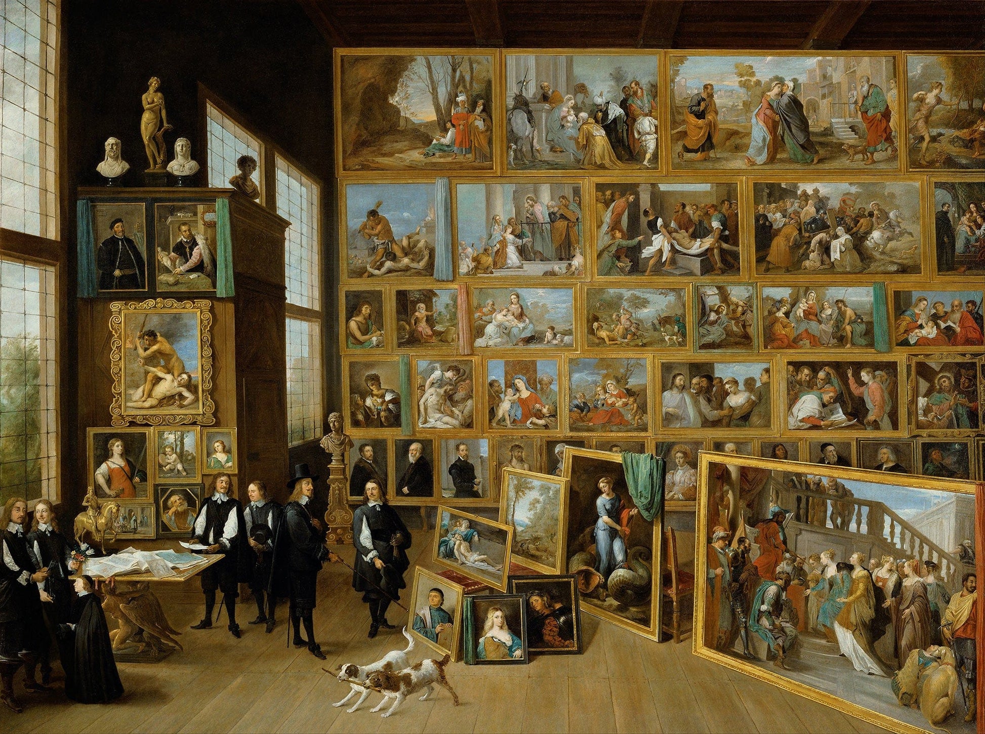 Archduke Leopold William In His Gallery At Brussels by David Teniers The Younger