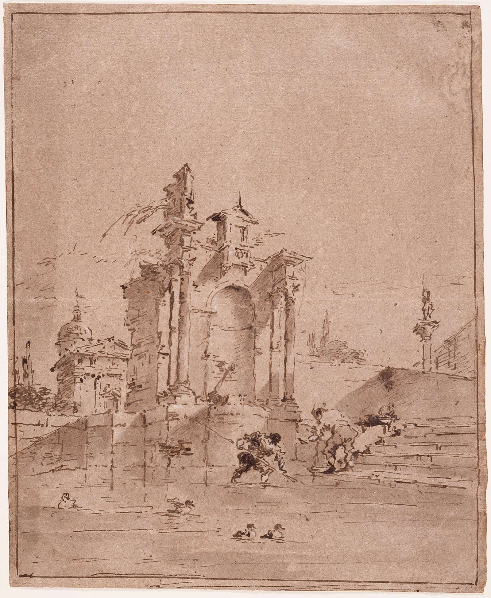Architectural Capriccio by Francesco Guardi