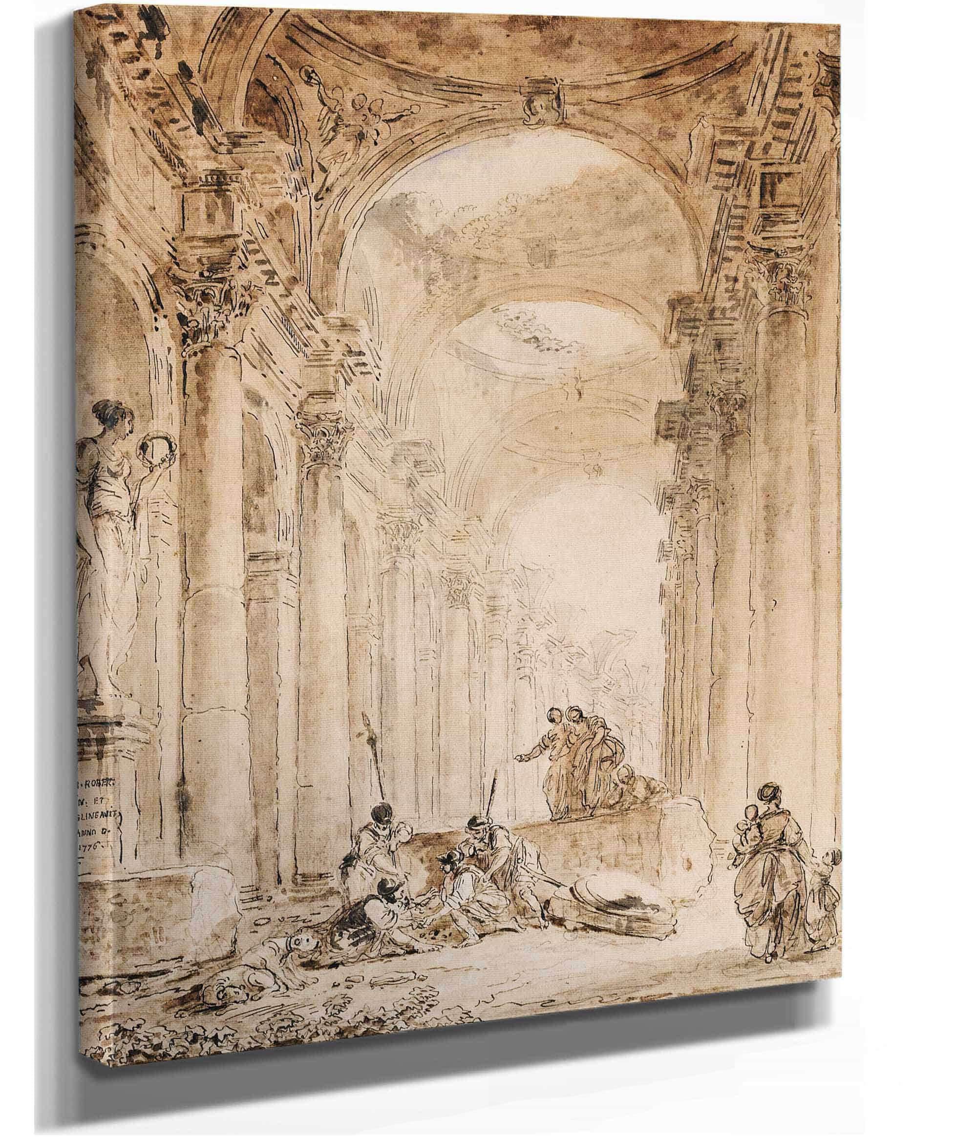 Architectural Composition With Ruins by Hubert Robert
