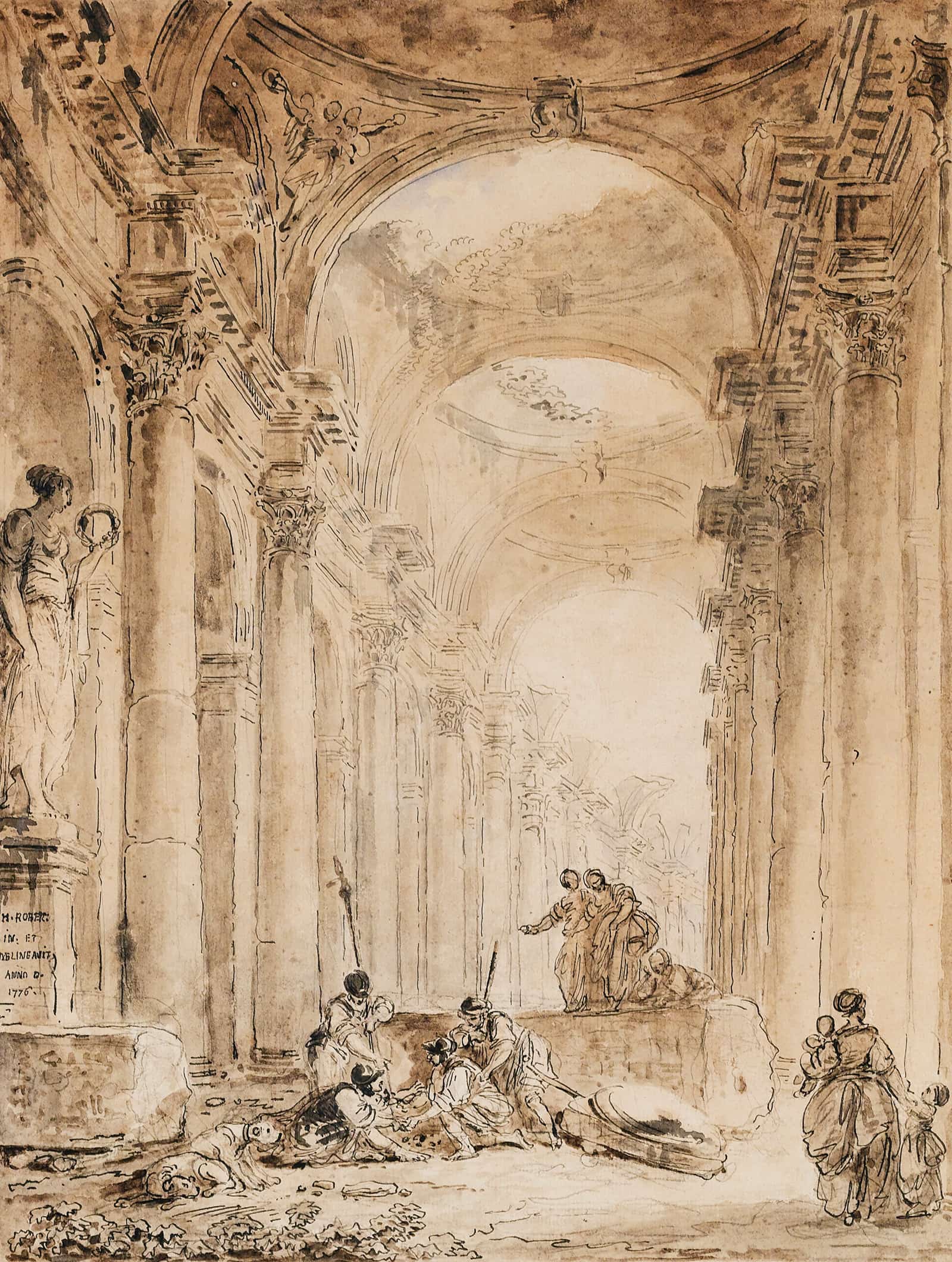 Architectural Composition With Ruins by Hubert Robert
