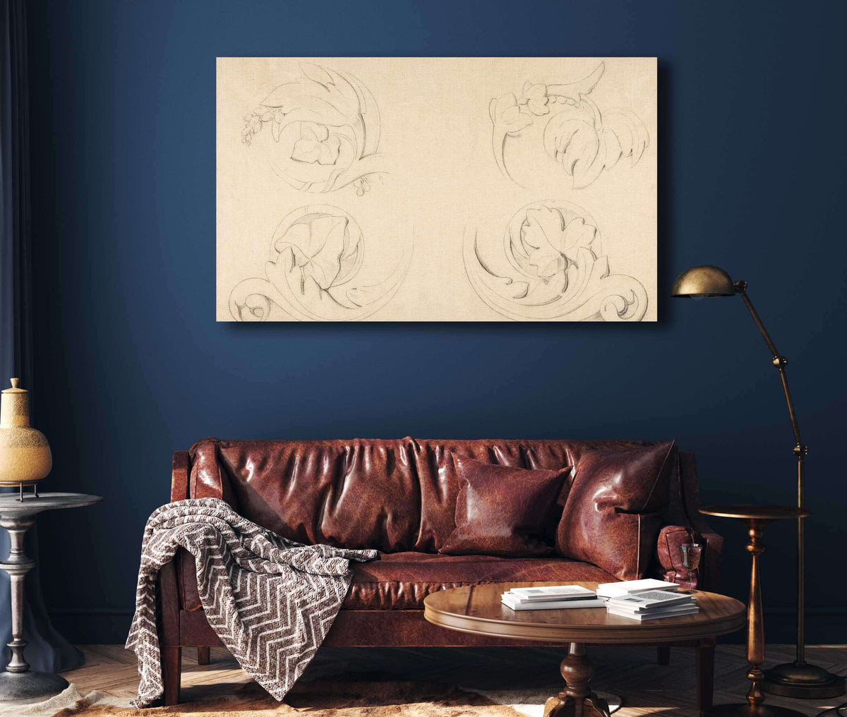 Architectural Motifs Four Rinceaux by Georges Seurat