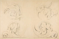 Architectural Motifs Four Rinceaux by Georges Seurat