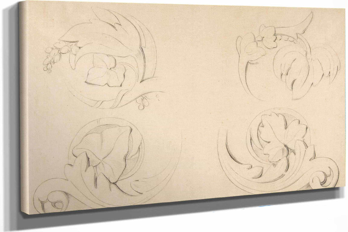 Architectural Motifs Four Rinceaux by Georges Seurat