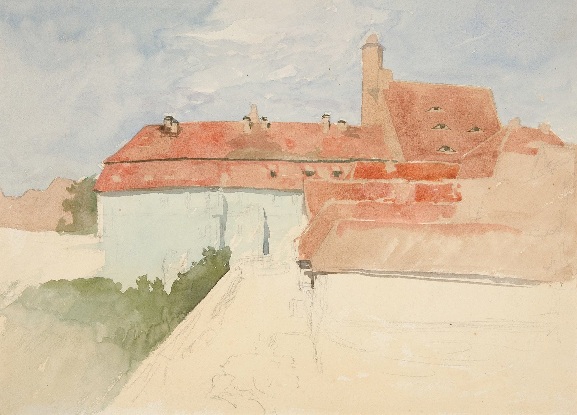 Architectural Study Iii by Edwin Austin Abbey