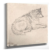 Arctic Dog Facing Right by James Ward